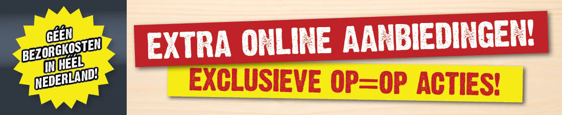 Webshop only acties!