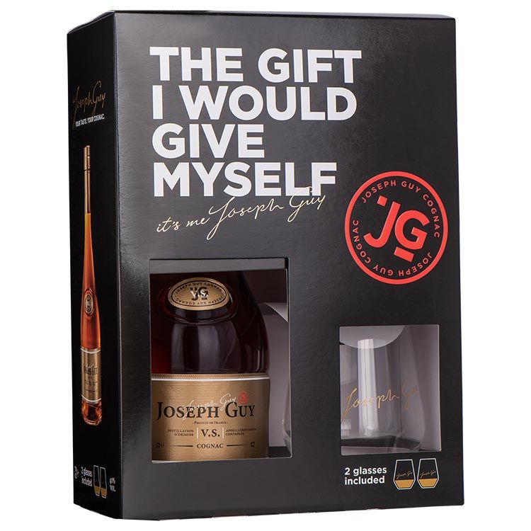 Joseph Guy V.S. Cognac + 2 Glazen 70 cl
