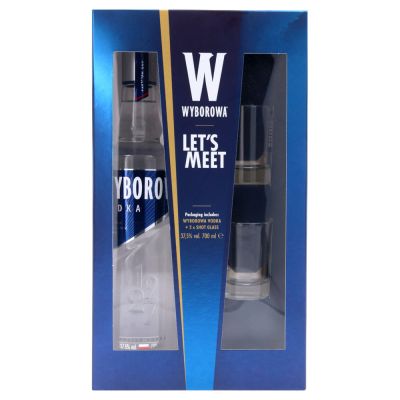 Wyborowa Vodka Met 2 shotglazen 70 cl