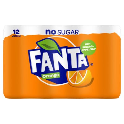 Fanta Orange No Sugar 12 x 33 cl