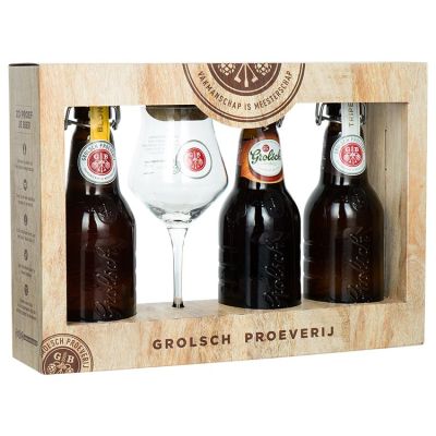 Grolsch Speciaalbier proeverij 3*45 cl + glas