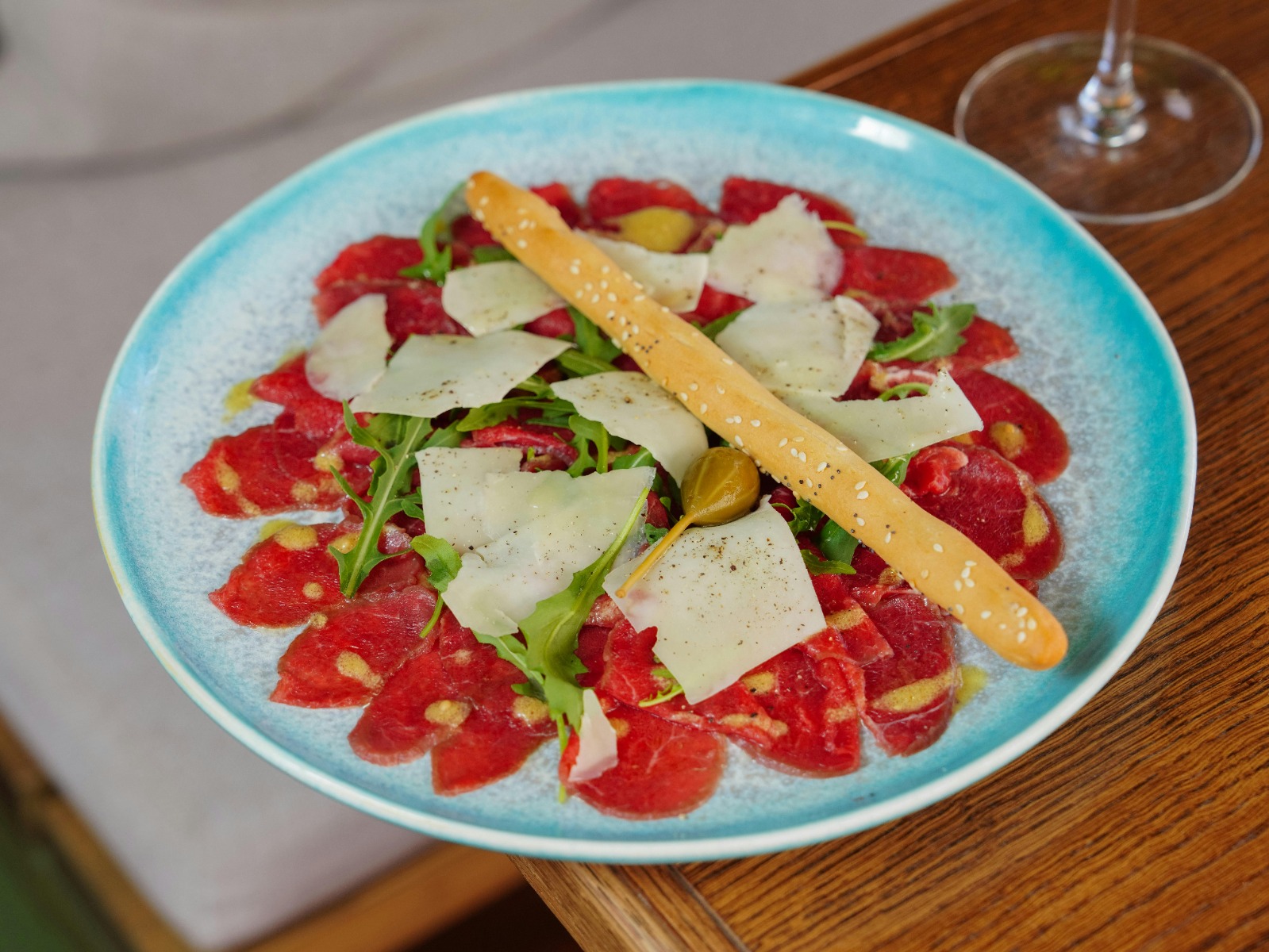 welke wijn bij carpaccio
